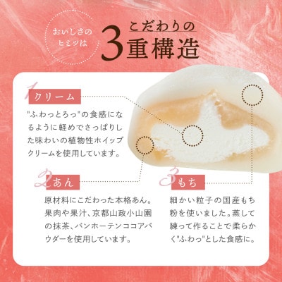 【訳あり】やわらかクリーム大福 計11個 5種セット(冷凍・個包装) GC015