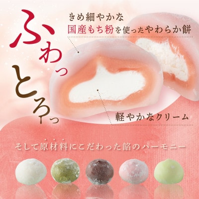【訳あり】やわらかクリーム大福 計28個 5種セット(冷凍・個包装) GC001