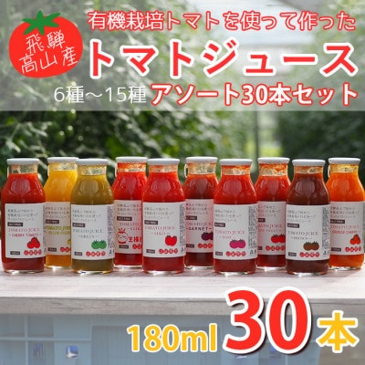 【毎月定期便】飛騨高山で採れたトマトを使って作ったトマトジュース　30本セット　全3回