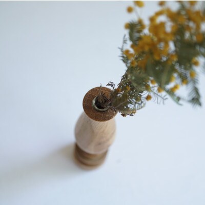osiocraftのフラワーベース　一輪挿し(楢)　TR4409
