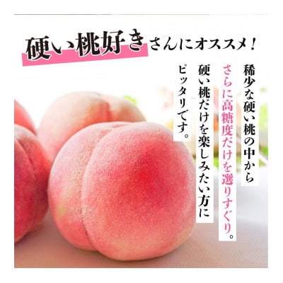 【2025年発送中】硬い桃【訳あり】飛騨高山の桃(4-8玉) 糖度15度以上 GH010