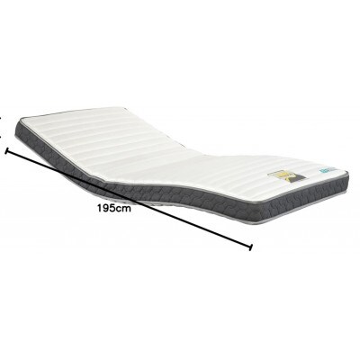 電動ベッド グランサスGS-01F(2M)レッグタイプ マットレス付シングル グレー/ウォールナット