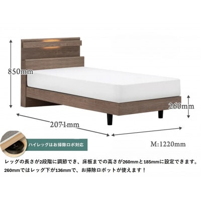 フランスベッド　フレームのみ　セミダブル　FAD-C1 (LGレッグ)　フレームカラー選択