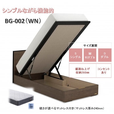 フランスベッドセット(D) BG-002 TS(跳上タイプ260mm) 選べるマットレス付き