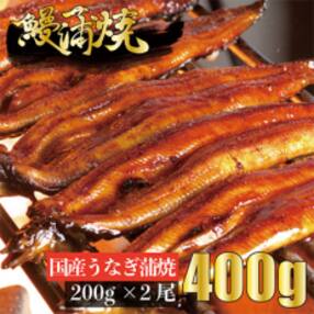 国産うなぎ蒲焼200g前後 × 2尾 計400g前後