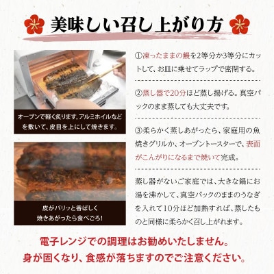 国産うなぎ蒲焼160g×3尾(計480g)(上峰町)