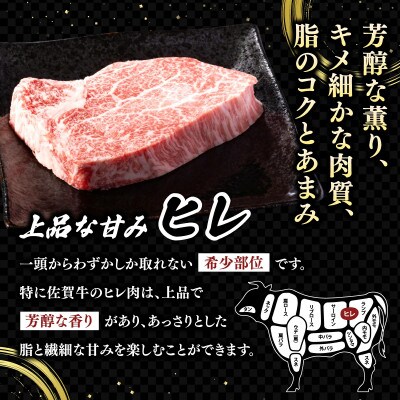 佐賀牛 高級部位ヒレとサーロインの食べ比べセット 400g(上峰町)