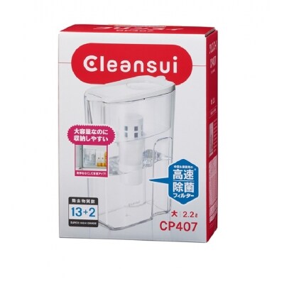 クリンスイポット型浄水器 CP407(2.2L大型モデル)ポット型 　ろ過