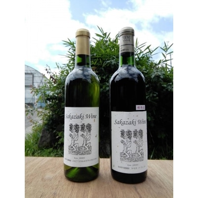 幸田町産ぶどう使用 Sakazakiワイン2種詰め合わせ