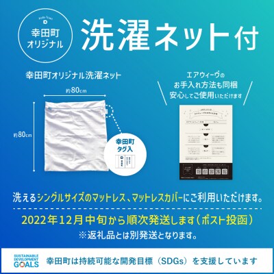 【1週間以内で発送!幸田町限定洗濯ネット付】エアウィーヴ01 シングル