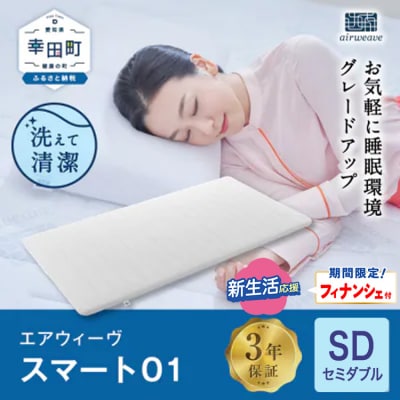 【期間限定 新生活応援セット】エアウィーヴ スマート01 ( セミダブル サイズ )