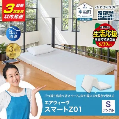 【3営業日以内に発送】エアウィーヴ スマートZ01 シングル