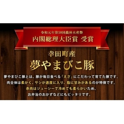 合計3.8kg「夢やまびこ豚」 モリモリ満足セット