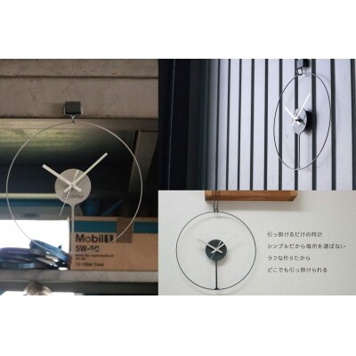 GRAVIRoN Hang 酸洗鉄  (ひっ掛け時計)