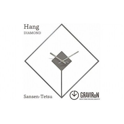 GRAVIRoN Hang DIAMOND 酸洗鉄(ひっ掛け時計)