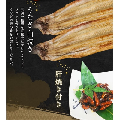三河一色うなぎ 蒲焼大2尾 白焼き大2尾(肝焼き付き)