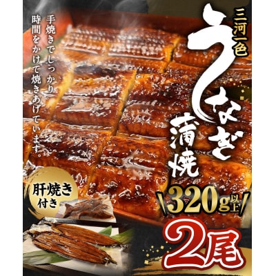 三河一色うなぎ 蒲焼  大2尾(肝焼き付き) うなぎ 蒲焼
