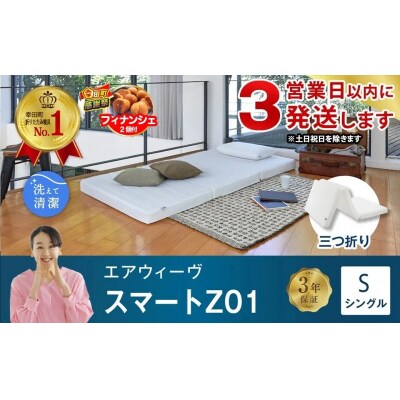 【期間限定 幸田町大感謝祭】【3営業日以内に発送】エアウィーヴ スマートZ01 ( シングル )