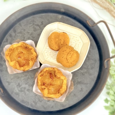りんごをほおばる『napple pie』2個&焦がしバターのりんごフィナンシェ2個セット