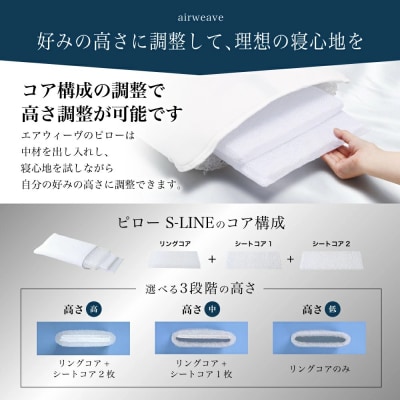 【期間限定 新生活応援セット】【3営業日以内に発送】エアウィーヴ ピロー S-LINE