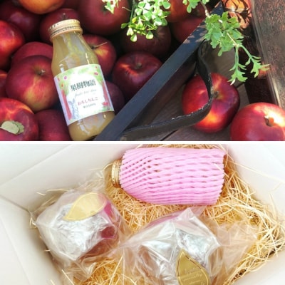 【先行予約】りんご飴「ぽっぷる」( 2個 ) & おろしりんごジュース ( 180ml×1本 )