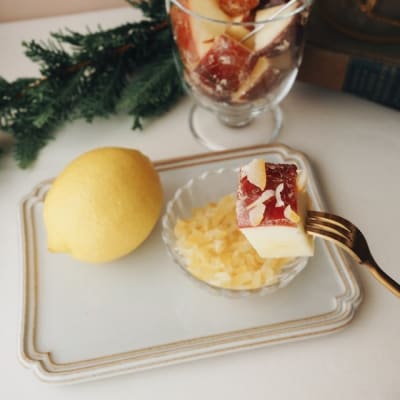 信州りんごの専門店のりんご飴『ぽっぷる』 ( 3個 ) &DIPフルーツ ( 2種類×各1個 ) 