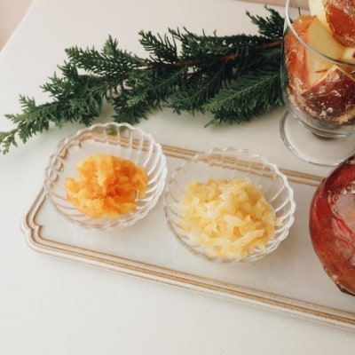 信州りんごの専門店のりんご飴『ぽっぷる』 ( 3個 ) &DIPフルーツ ( 2種類×各1個 ) 