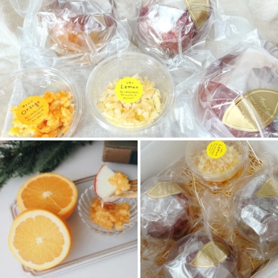 信州りんごの専門店のりんご飴『ぽっぷる』 ( 3個 ) &DIPフルーツ ( 2種類×各1個 ) 