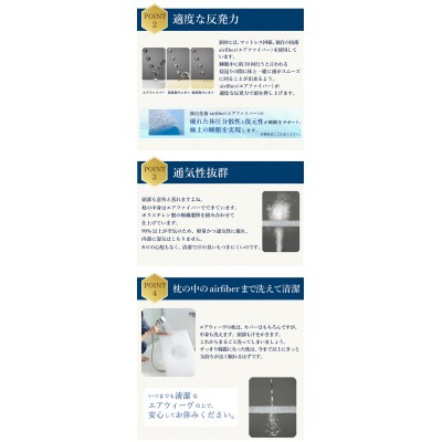 【期間限定 幸田町大感謝祭】エアウィーヴ ピロー スタンダード 枕 寝具 まくら マクラ 睡眠 快眠