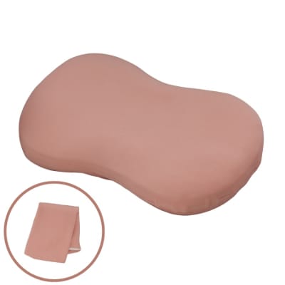 【2号・ピンク】ロフテー 「9セルピロー エラスティックパイプ×エアファイバー(枕カバー付き)」