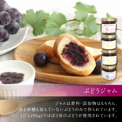ぶどう100%ジュース&ジャム詰め合わせ合計6本セット ジュース180ml×2本 ジャム90g×4本