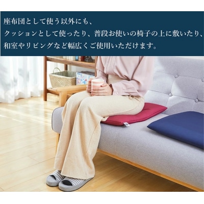 エアウィーヴ 座布団 ギフトBOX仕様 ネイビー