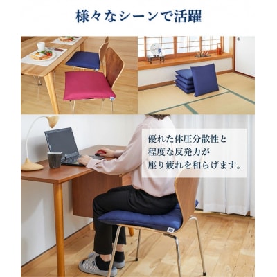 エアウィーヴ 座布団 ギフトBOX仕様 ワインレッド