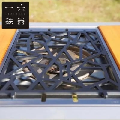 一六鉄器 フラットバーナー五徳 | 五徳 鉄 鉄製 無骨 調理器具 キャンプ バーベキュー