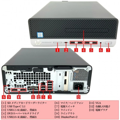 HP ProDesk 600 G5 SF 2年保証付き 中古デスクトップパソコン