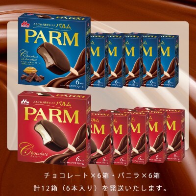 【毎月定期便】【64】パルムマルチ 6本入×6箱/チョコレート&チョコレート 6本入×6箱全2回