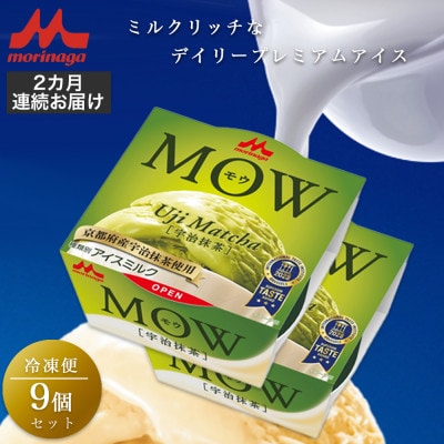 【毎月定期便】【74】MOW 宇治抹茶9個セット全2回