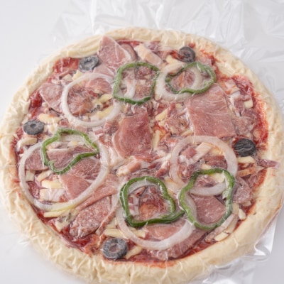 宍粟ハムたっぷりピザとミートピザのセットJ2