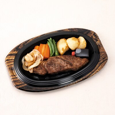 レストランの黒毛和牛ステーキ弁当　J10