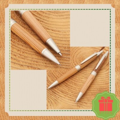 宍粟杉シャープペン2本セット(名入れ彫刻可能)RS4