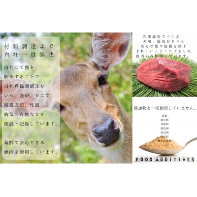 宍粟鹿肉100% ドッグフード(一般食:噛ませたい) O13