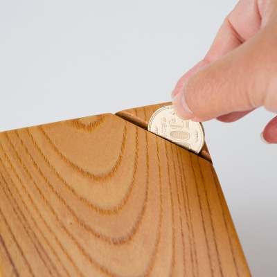 ケヤキの貯金箱 AW2