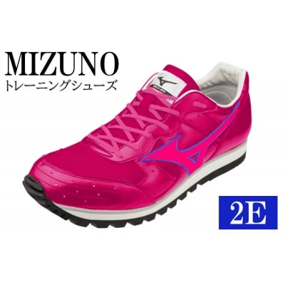 ミズノトレーニングシューズBUILT　TRAINER【ローズピンク×フラッシュピンク2E】 AO35