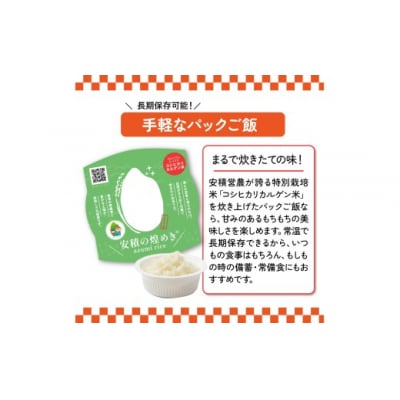 ブランド米「安積の煌めき」パックご飯セット　BC3