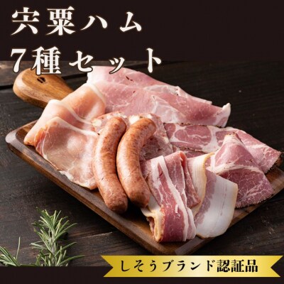 宍粟 ハム 7種 セット & あらびきフランク カレー セット　J60