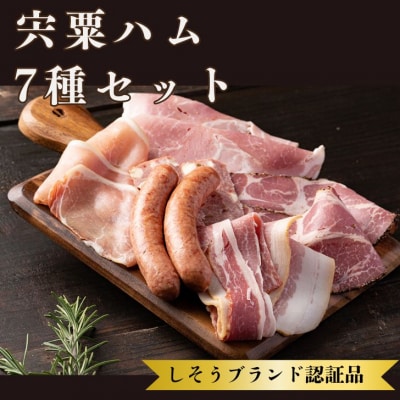 宍粟 ハム 7種 セット & あらびきフランク カレー セット　J60