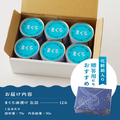 焼津漁協オリジナルツナ缶詰(まぐろ油漬け)12缶入(a12-163)