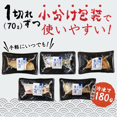 【発送時期要確認】魚心漬 5種10切(a15-377)