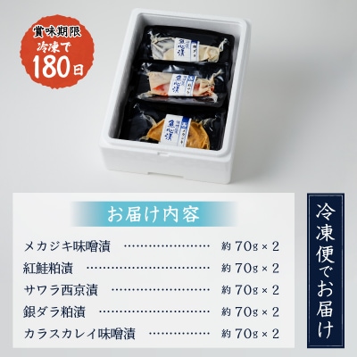 【2026年8月お届け】魚心漬 5種10切(a15-377202608)