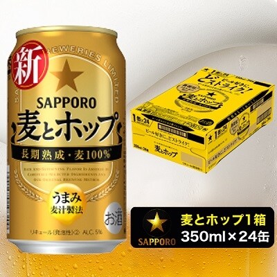 麦とホップ350ml×1箱【焼津サッポロビール】(a11-061) | ふるさと納税のお礼品